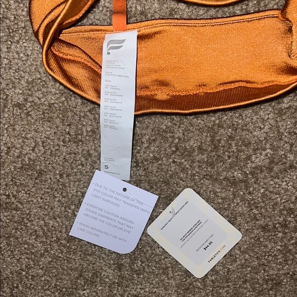 Fabletics Orange Bra - Picture 3 of 3